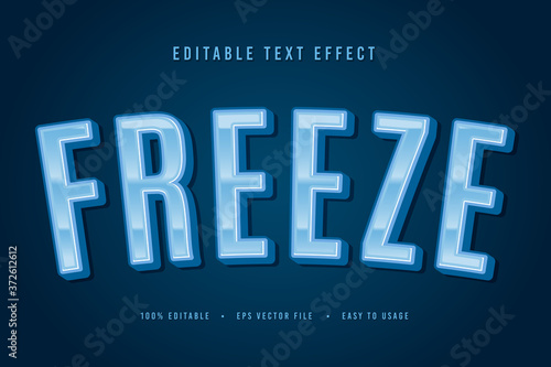 decorative freeze Font and Alphabet vector