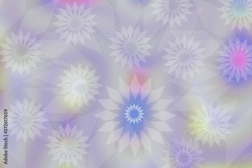 Greeting card template. Abstract bright gradient pink blue yellow summer background texture with sunflower lights. Space for your design. Beautiful floral illustration. Greeting card template. Abstract bright gradient pink blue yellow summer background texture with sunflower lights. Space for your design. Beautiful floral illustration.