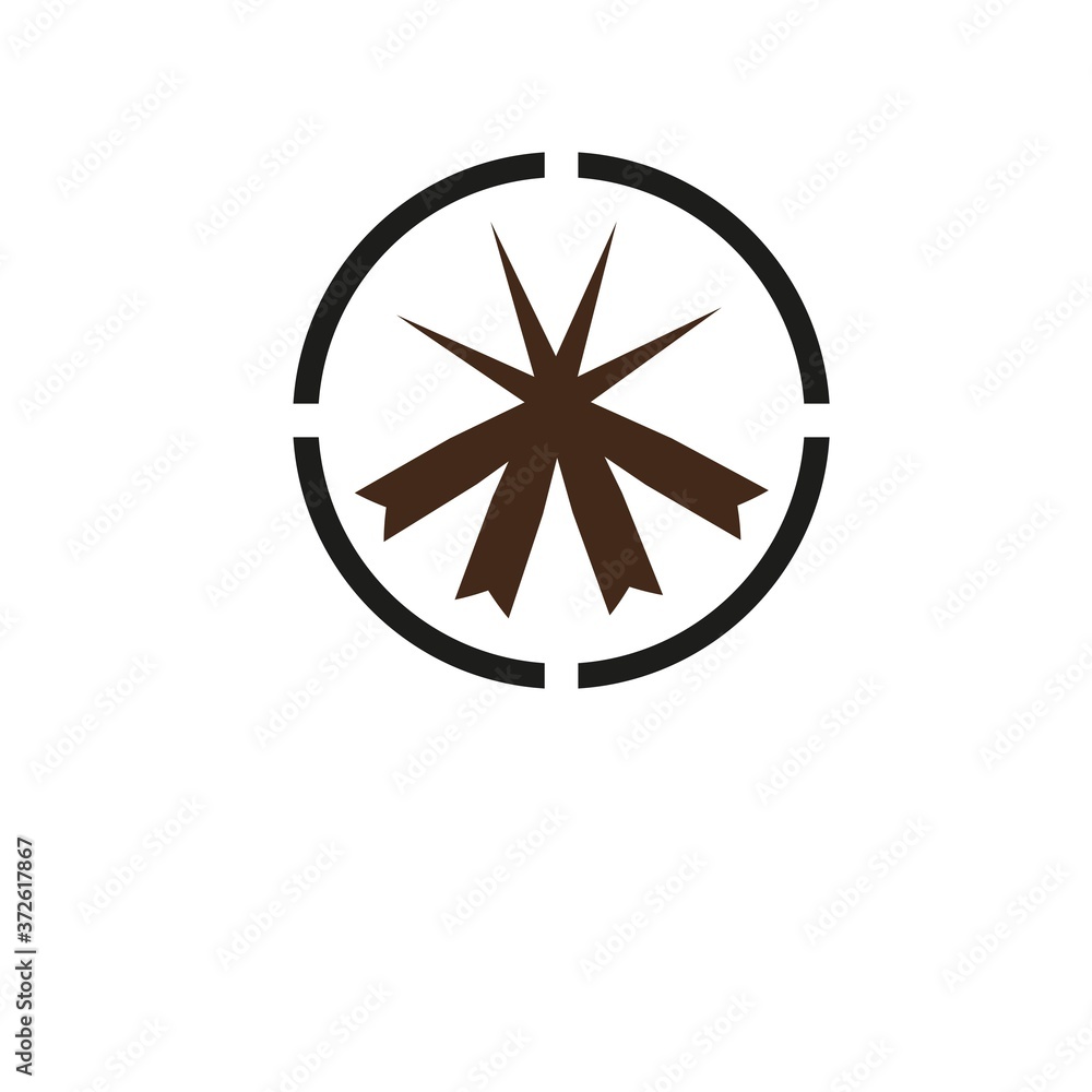 company logo with abstract shape design company logo with abstract shape design