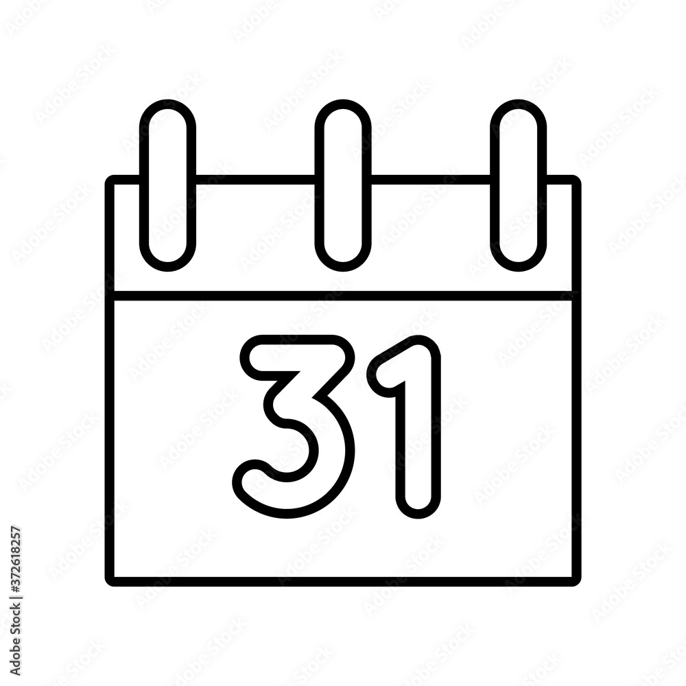 halloween calendar with 31 number line style halloween calendar with 31 number line style