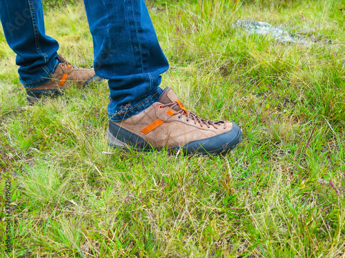 close up of gentleman's legs in the field