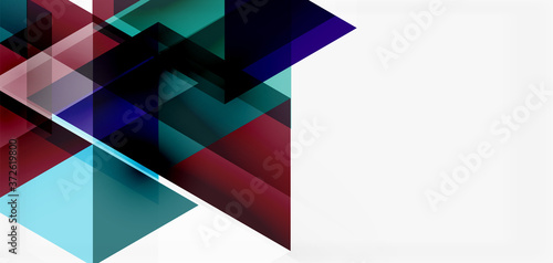 Geometric abstract background  mosaic triangle and hexagon shapes. Trendy abstract layout template for business or technology presentation  internet poster or web brochure cover  wallpaper