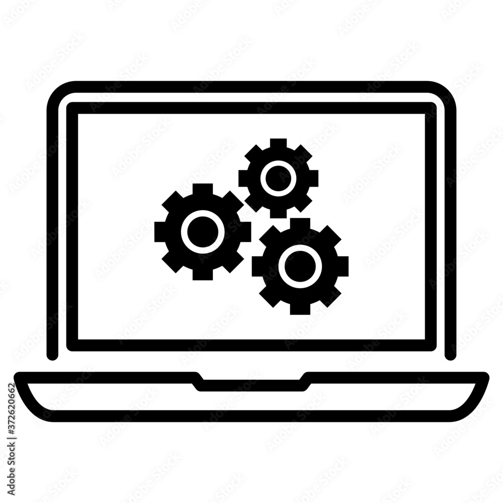 Computer technic icon Computer technic icon