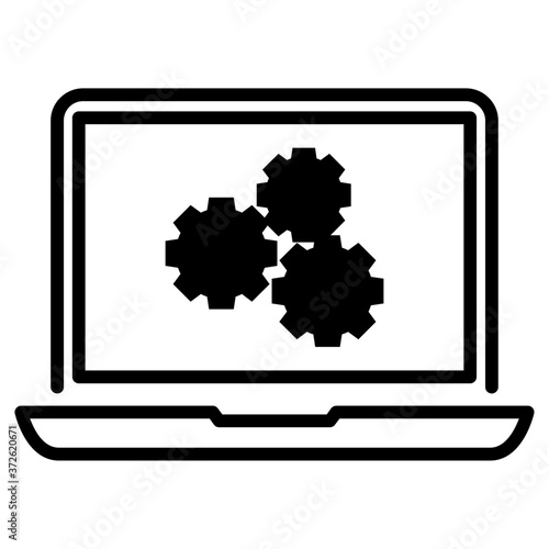 Computer technic icon