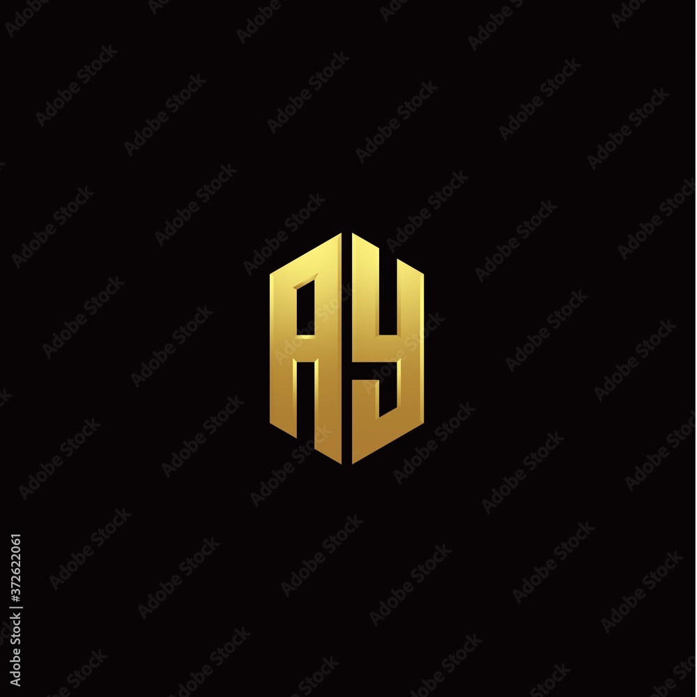 A Y modern monogram style initial logo template A Y modern monogram style initial logo template