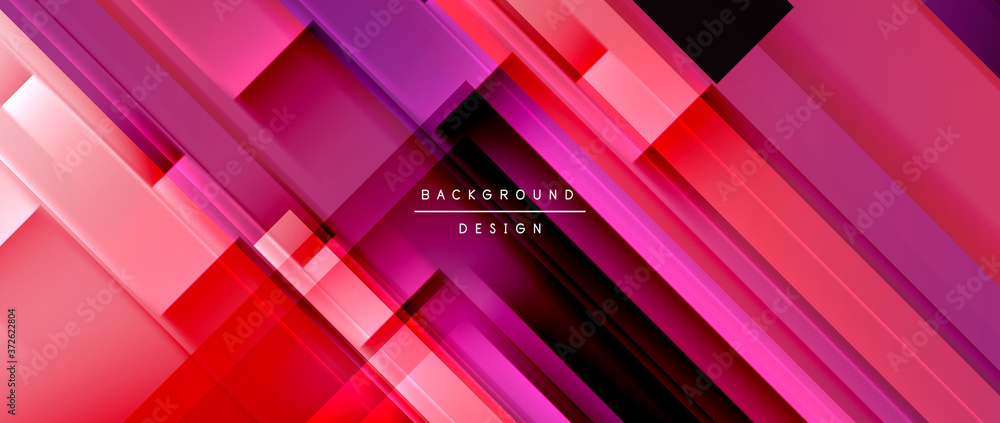 Dynamic lines on fluid color gradient. Trendy geometric abstract background for your text, logo or graphics Dynamic lines on fluid color gradient. Trendy geometric abstract background for your text, logo or graphics