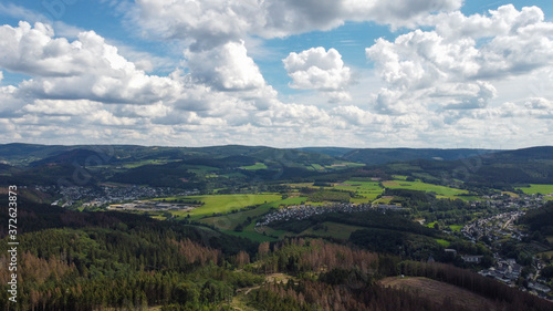 Luftaufnahme Sauerland bei Kirchhundem