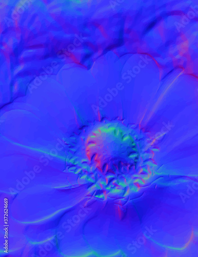 Blue Flower material
