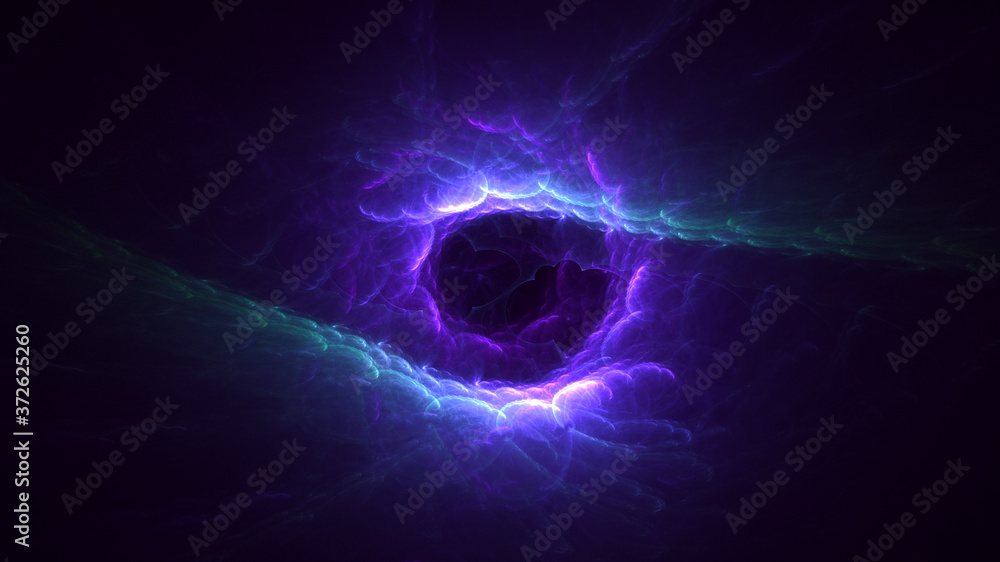 3D rendering abstract blue fractal light background 3D rendering abstract blue fractal light background