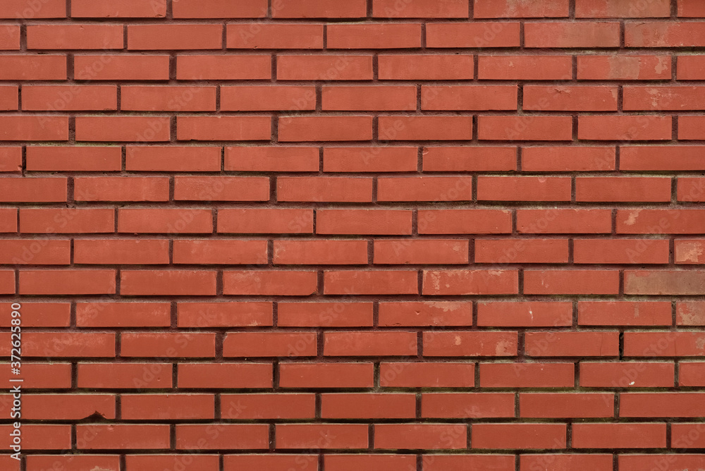 Red brick wall as abstract background. Texture. Red brick wall as abstract background. Texture.