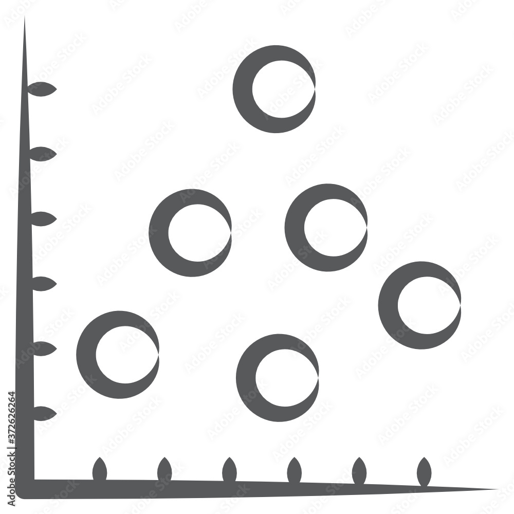 Doodle line vector of scatter chart, bubble graph
Doodle line vector of scatter chart, bubble graph