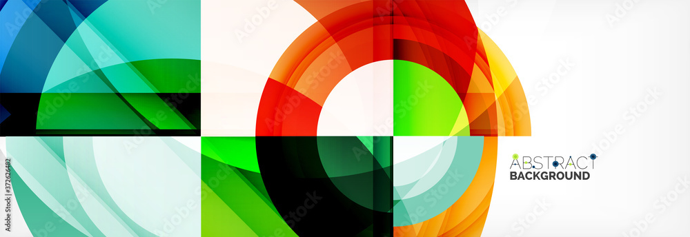 Round shapes, triangles and circles. Modern abstract background Round shapes, triangles and circles. Modern abstract background