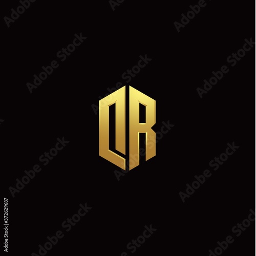 Free Download D R modern monogram style initial logo template - GFXLoad