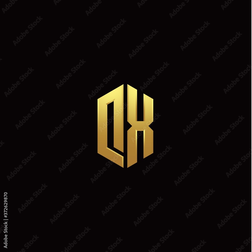 D X modern monogram style initial logo template D X modern monogram style initial logo template