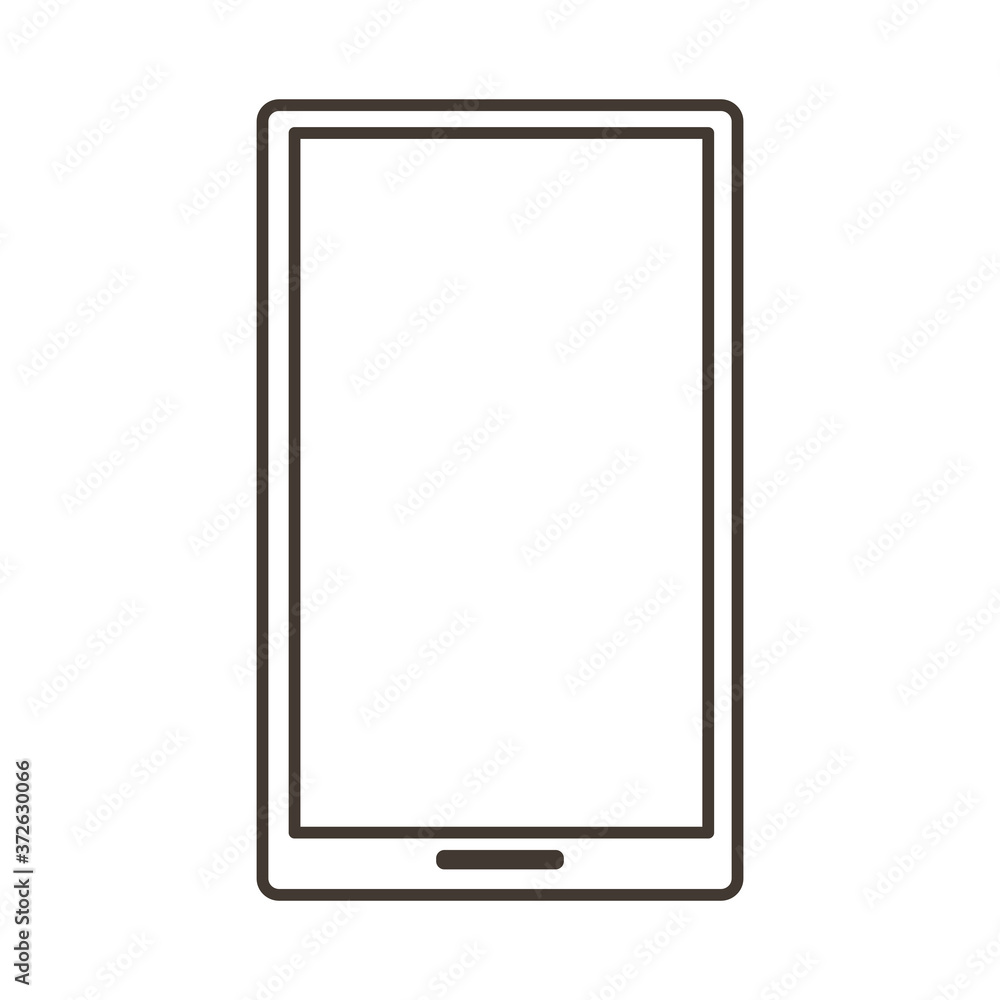 smartphone device electronic line style icon smartphone device electronic line style icon
