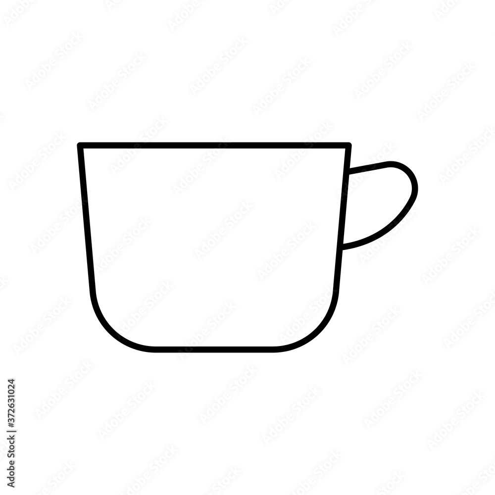 Glass line icon. Design template vector Glass line icon. Design template vector