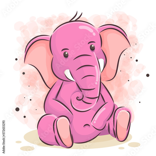 cute elephant vector illustration © ihsan12