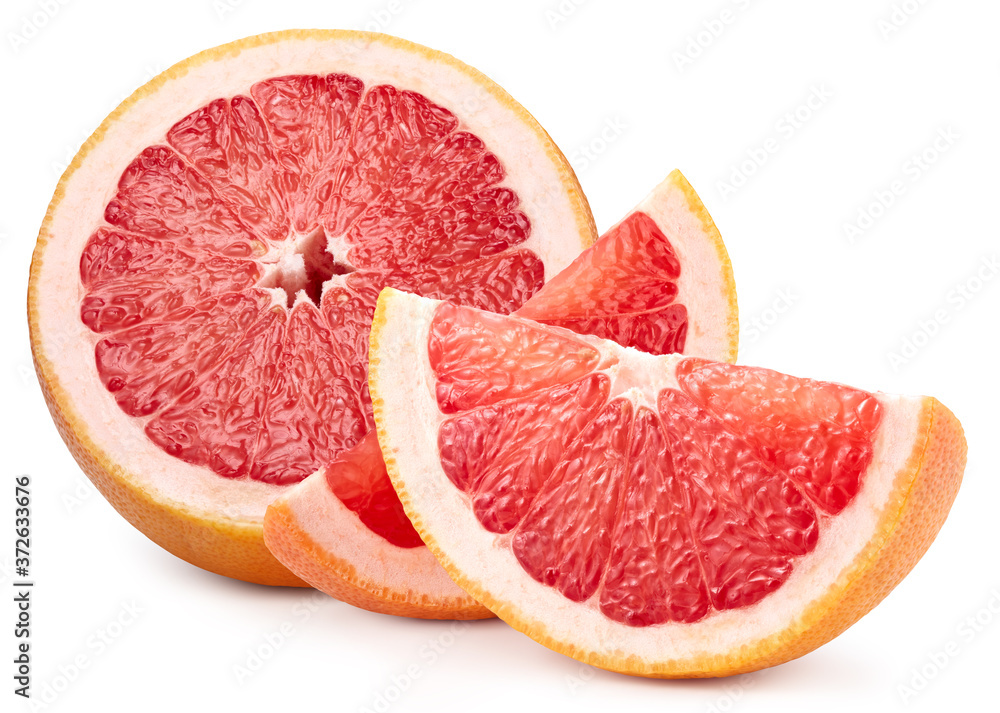 Fresh organic grapefruit fruit. Grapefruit with clipping path isolated on a white background. Fresh organic fruit. Full depth of field Fresh organic grapefruit fruit. Grapefruit with clipping path isolated on a white background. Fresh organic fruit. Full depth of field