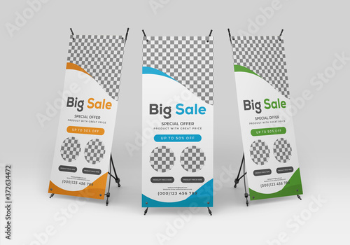 Professional and Creative Sale Roll-up Banner Template
