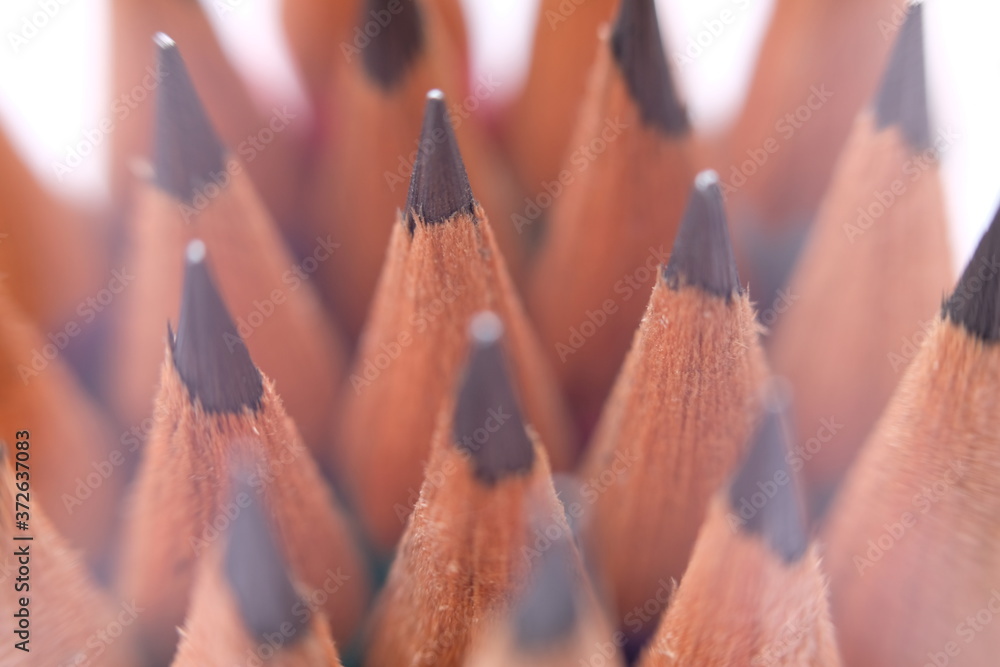 pencils on a white background pencils on a white background