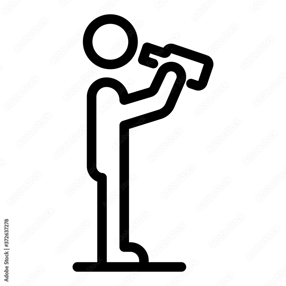 Alcohol teen icon. Outline alcohol teen vector icon for web design isolated on white background Alcohol teen icon. Outline alcohol teen vector icon for web design isolated on white background