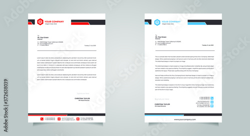 Abstract Letterhead Design Modern Business Letterhead Design Template