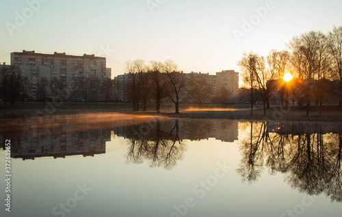 Sunrise Park in Saint-Petersburg