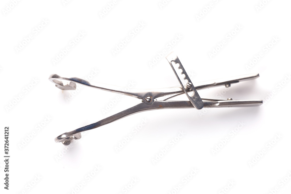 Dental instruments for dentistry on a white background Dental instruments for dentistry on a white background