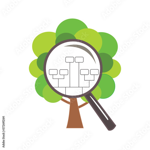 A simple logo design for family research and genealogy 