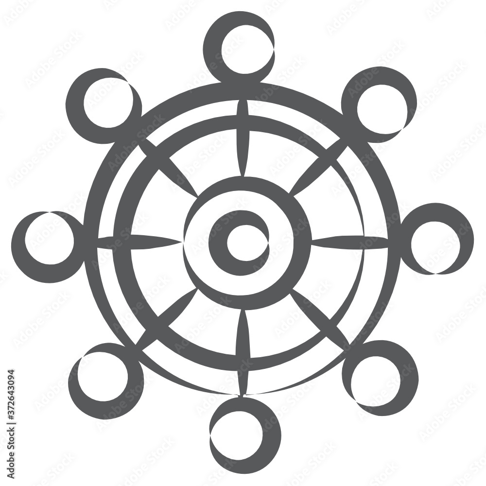 Ship steering, ship helm vector in doodle icon
Ship steering, ship helm vector in doodle icon