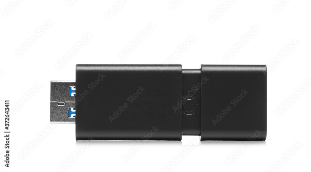 USB stick, flash drive storage isolated on white background USB stick, flash drive storage isolated on white background