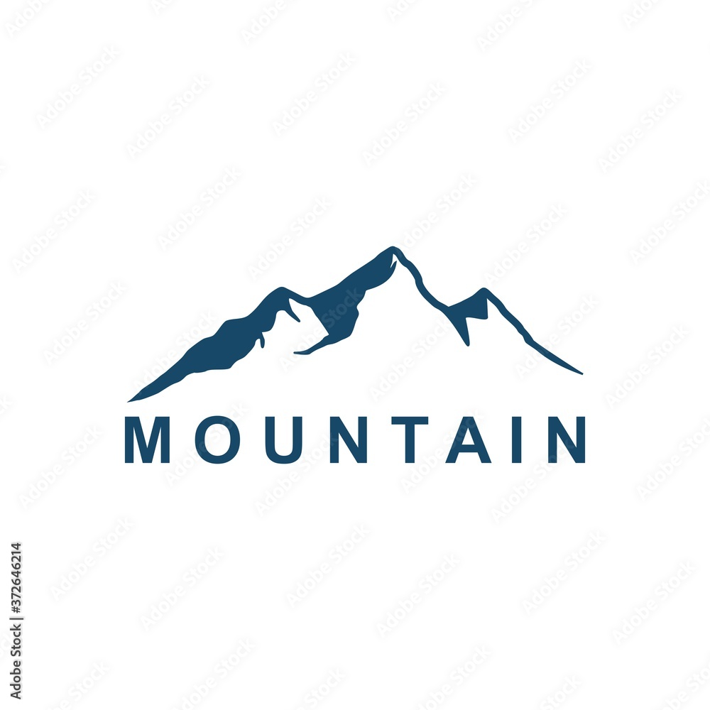 Mountain Peak, Mountain Logo Template. Vector Illustrator Mountain Peak, Mountain Logo Template. Vector Illustrator