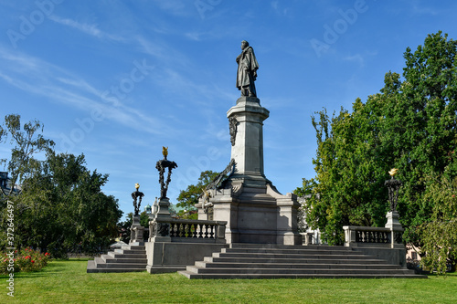 Monument in memory of Adam Mickiewicz in Warsaw