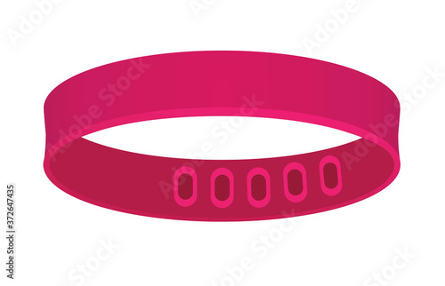 Rose bracelet blank. vector illustration