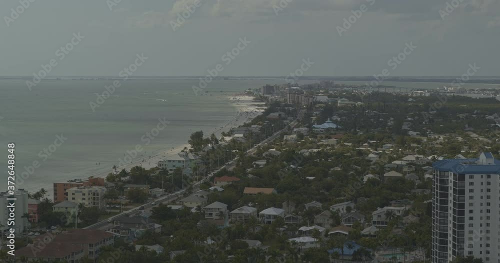Fort Myers Beach Florida Aerial v1 panning aerial view along the pacific coast - DJI Inspire 2, X7, 6k - March 2020 Fort Myers Beach Florida Aerial v1 panning aerial view along the pacific coast - DJI Inspire 2, X7, 6k - March 2020