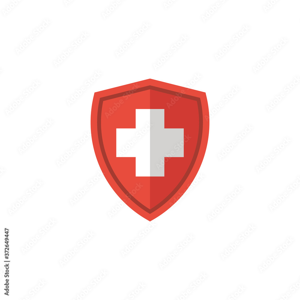 first aid icon with shield protection first aid icon with shield protection