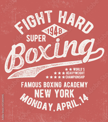 Vintage Boxing Gloves vector illustration. Vectors for print, t-shirt, poster or artworks.
