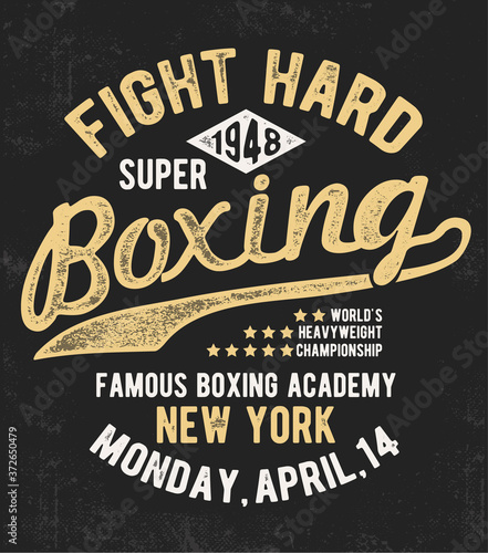 Vintage Boxing Gloves vector illustration. Vectors for print, t-shirt, poster or artworks.