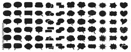 Speech bubbles of various shapes