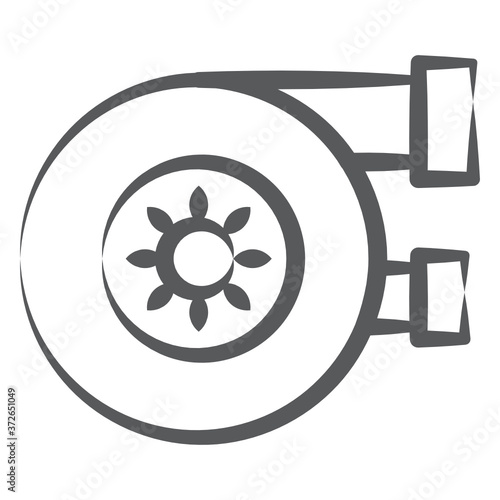 
Air filter vector style, doodle icon design 
