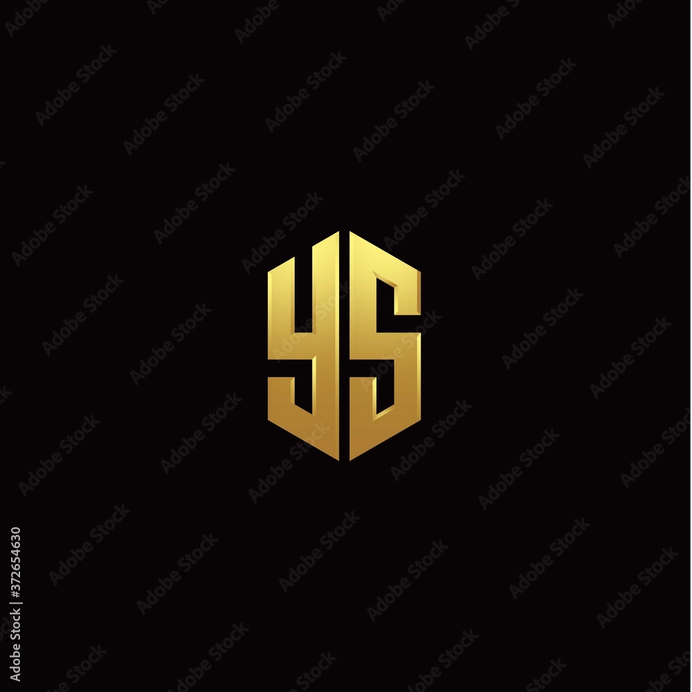 Y S modern monogram style initial logo template Y S modern monogram style initial logo template