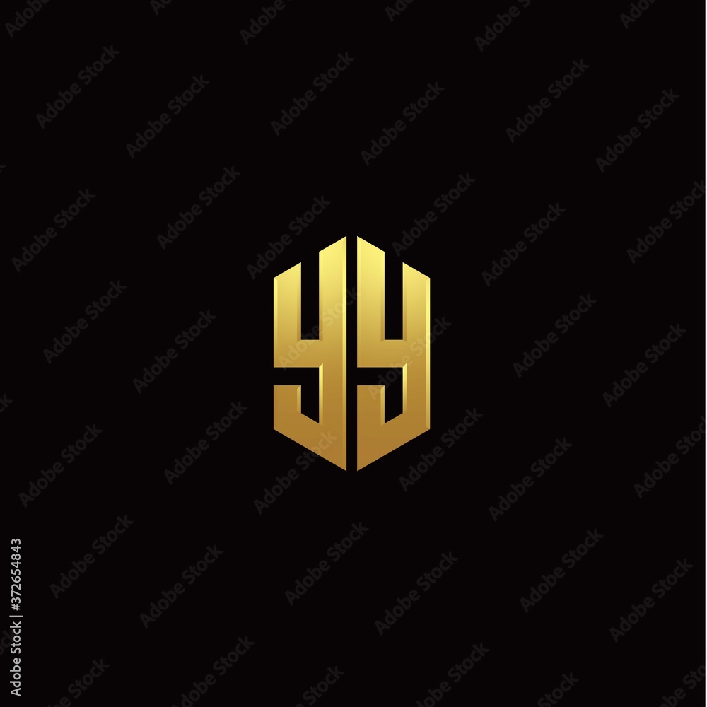 Y Y modern monogram style initial logo template Y Y modern monogram style initial logo template