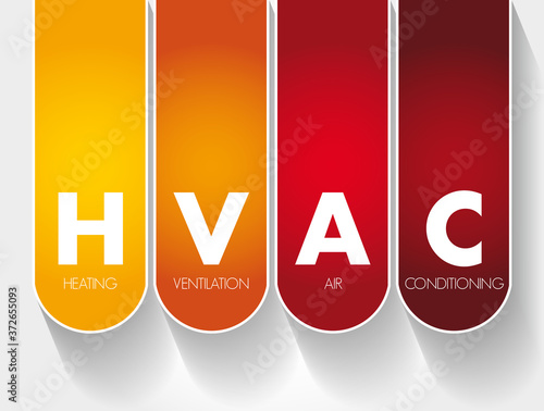 HVAC - Heating, Ventilation, and Air Conditioning acronym, concept background