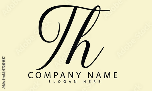 th logo design vector