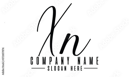 xn logo design vector photo