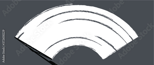 Car wiper clean the glass. Rain and snow on background. Wipers cleans the windshield. Fun vector sign.