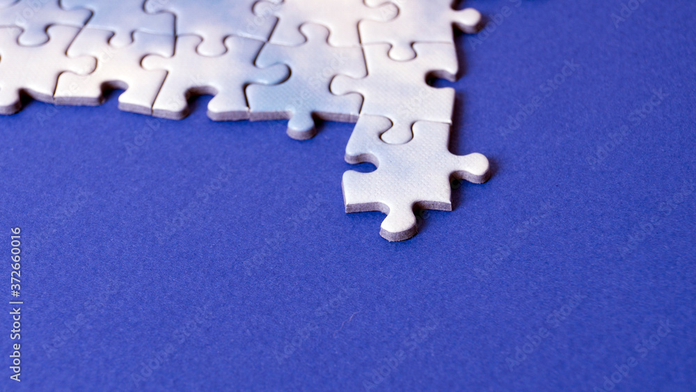 Obraz premium Jigsaw puzzle pieces and business concept