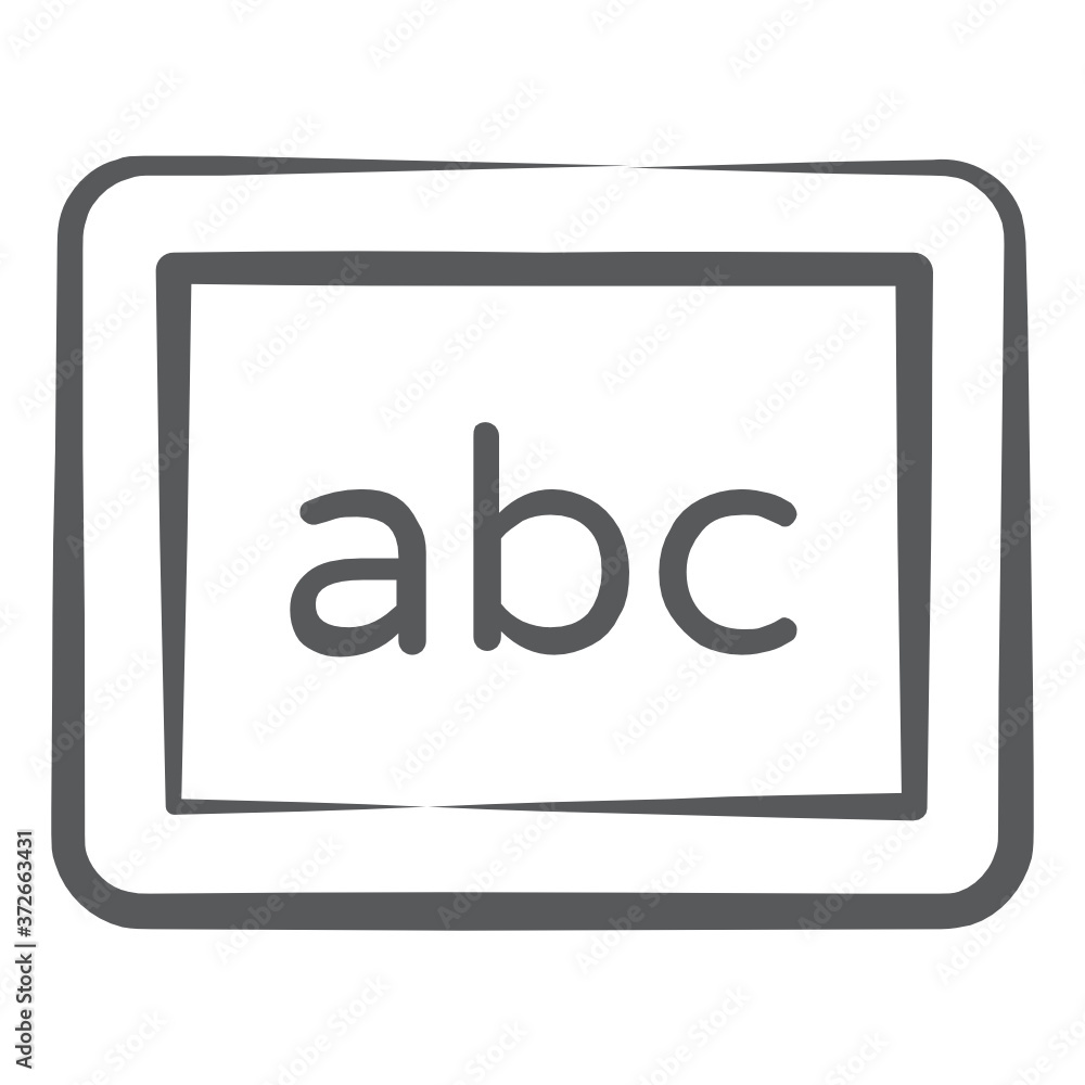 Doodle line design of english class icon
Doodle line design of english class icon