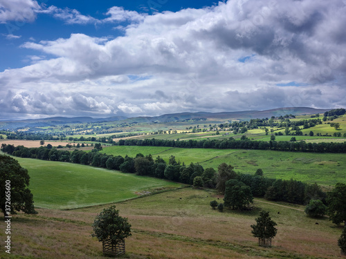 July and looking south west across Eden valley in the Lake district in Cumbria photo