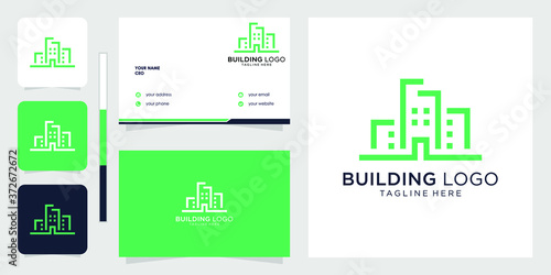 creative bulding logo design premium vector